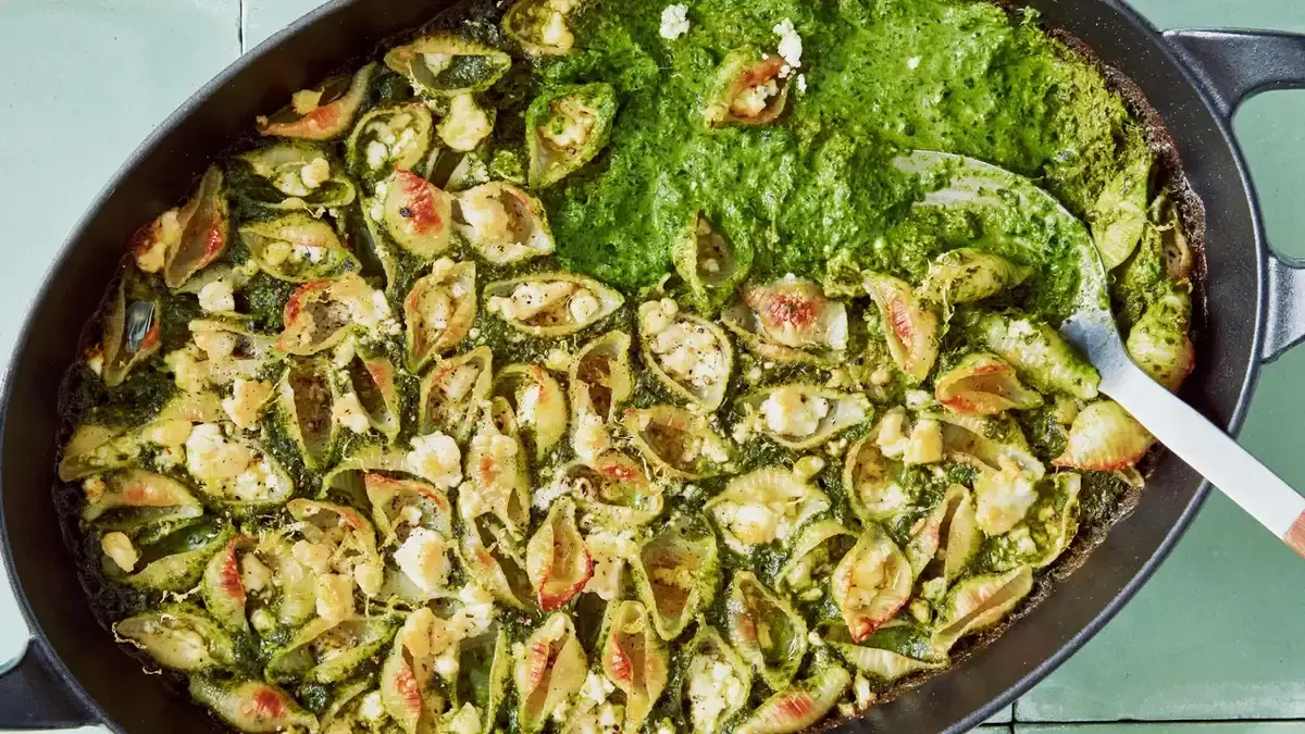 Baked Feta Pasta With Green Sauce: A Fresh Take on Comfort Food