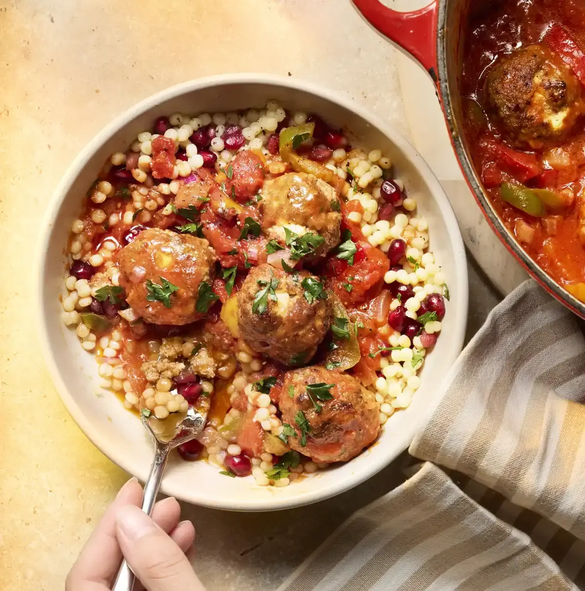 Baked Harissa Feta Meatballs: A Quick and Flavorful Dinner Option
