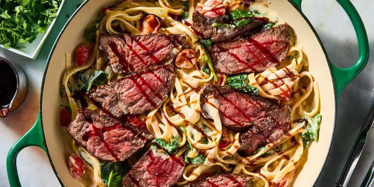 Creamy Steak Fettuccine Recipe Garners High Praise