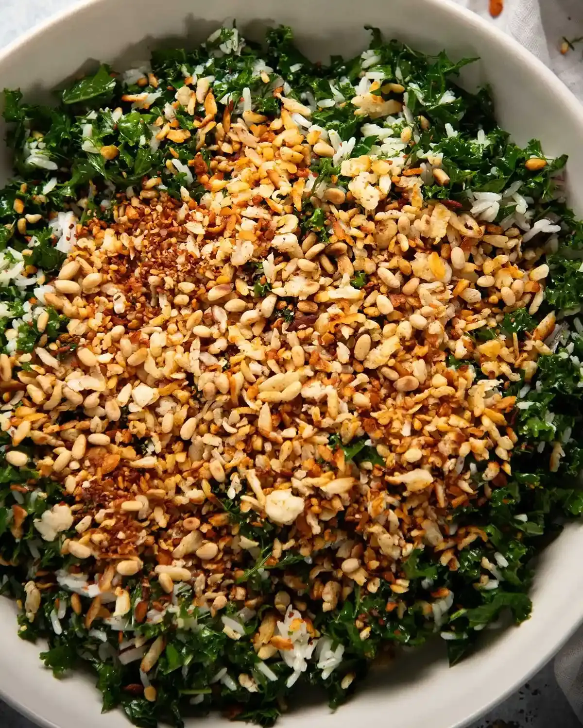 Crispy Shredded Halloumi Salad