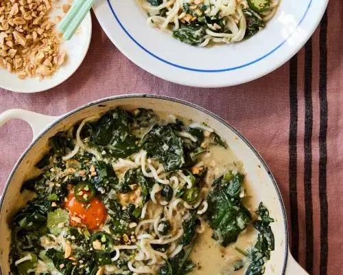 Delicious One-Pan Spicy Eggs with Coconut and Coriander Recipe