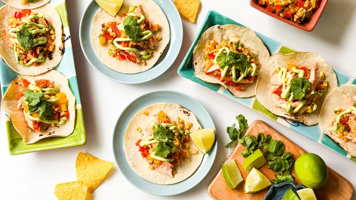 Delicious Slow-Baked Salmon Tacos with Mango-Corn Salsa