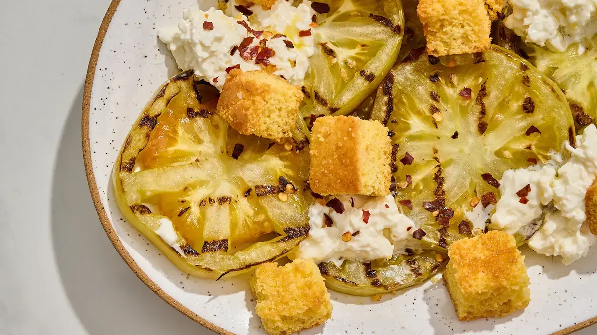 Grilled Green Tomato Salad Brings Summer’s Tangy Twist to the Table