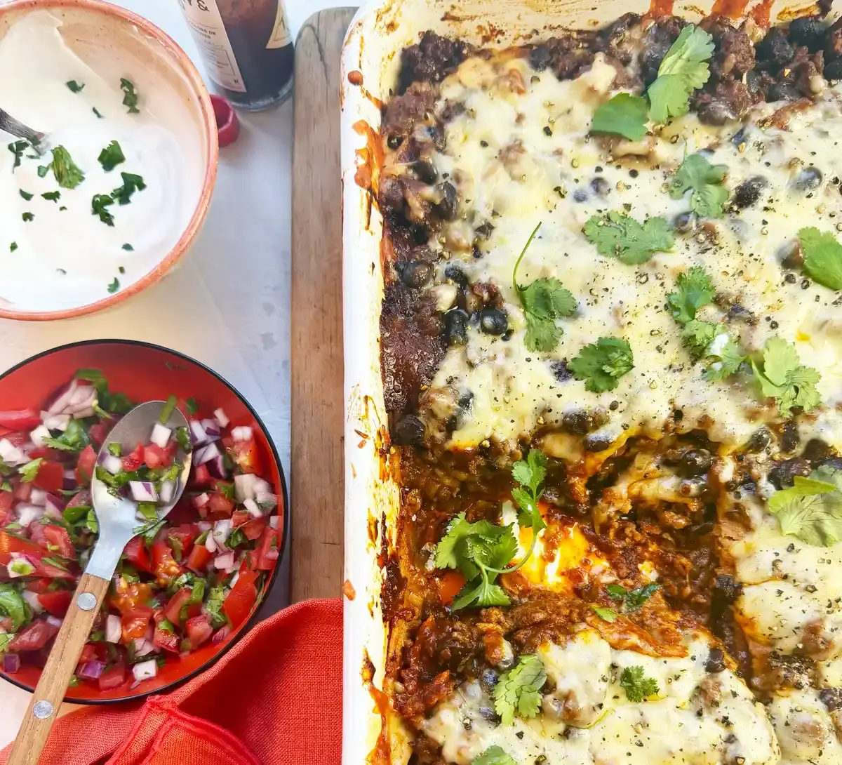 Mexican Lasagne for the Family