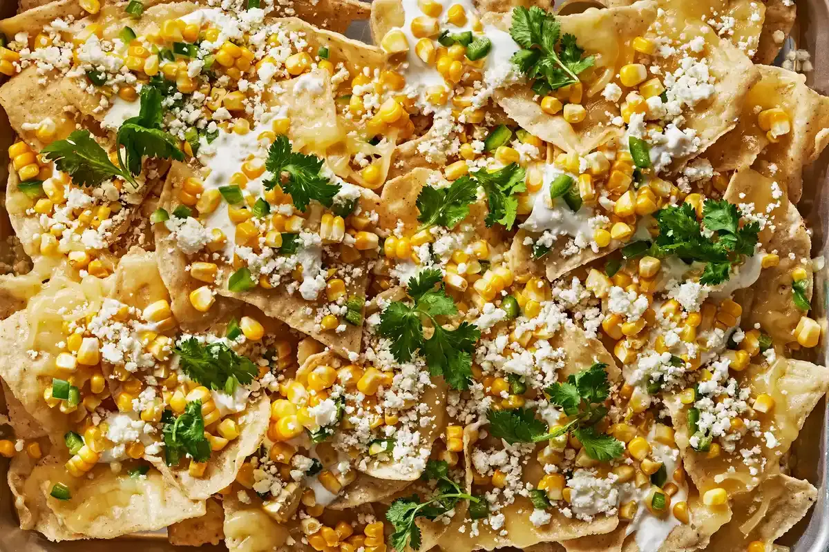 Mexican Street Corn Nachos Recipe Takes Center Stage