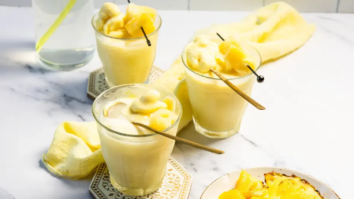 Pineapple Dole Whip Floats at Home