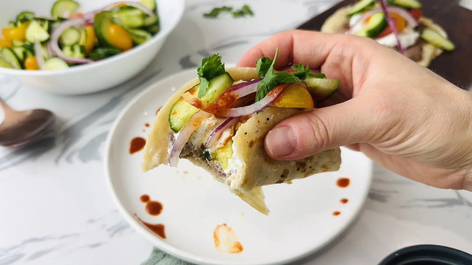 Gyro-Style Greek Tacos Recipe