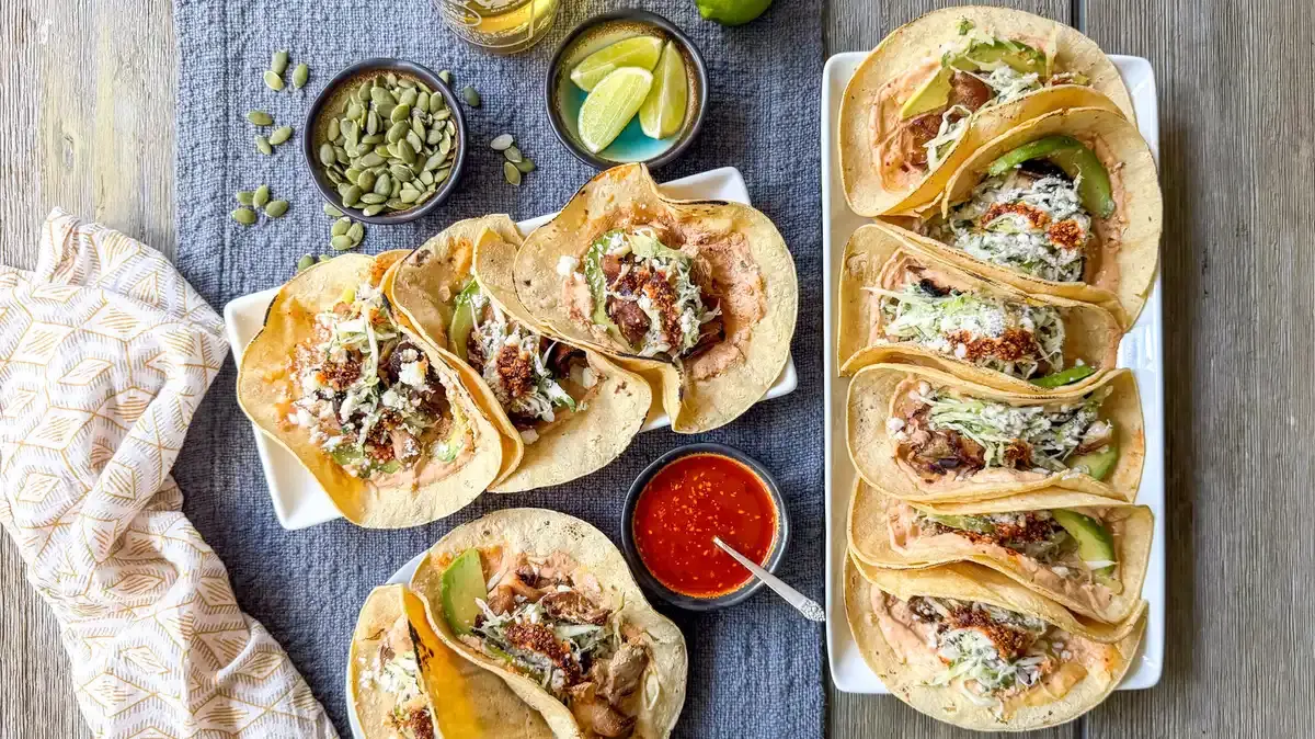 Smoky Mushroom Tacos with Spicy Crema Recipe Revealed