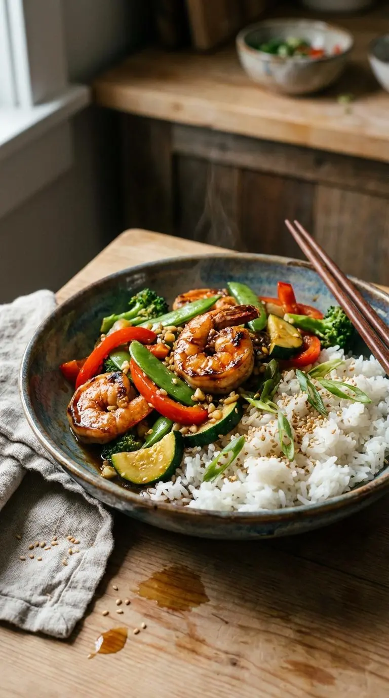 Fifteen Minute Shrimp Stir Fry Delivers Fast Dinner Solution
