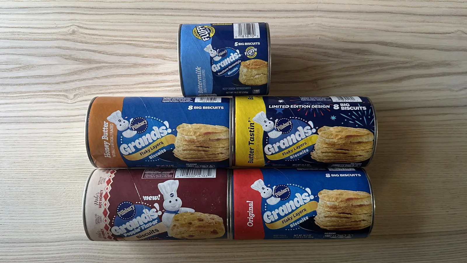 5 Pillsbury Grands! Biscuit Flavors, Ranked