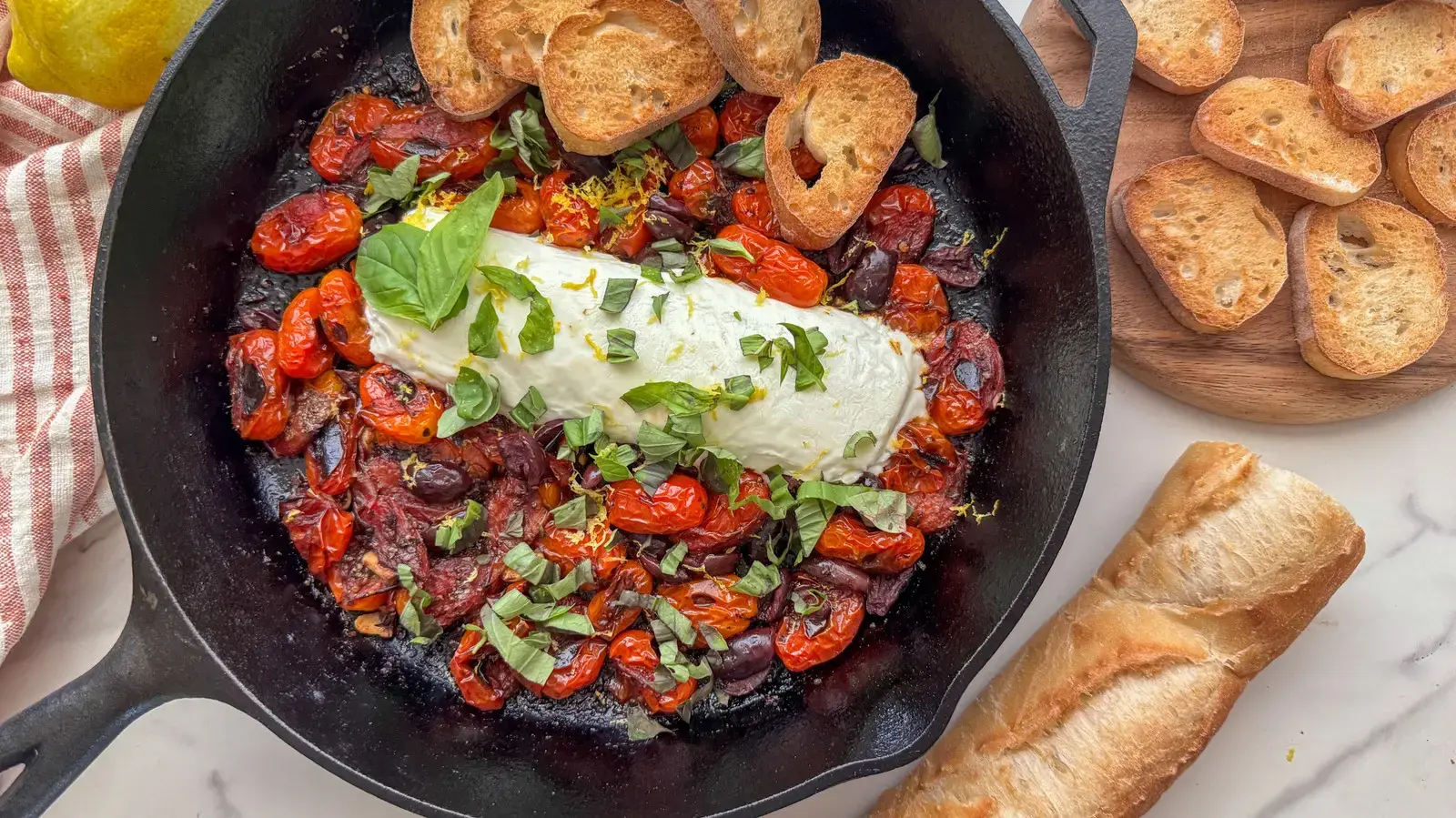 Baked Goat Cheese With Blistered Tomatoes Recipe