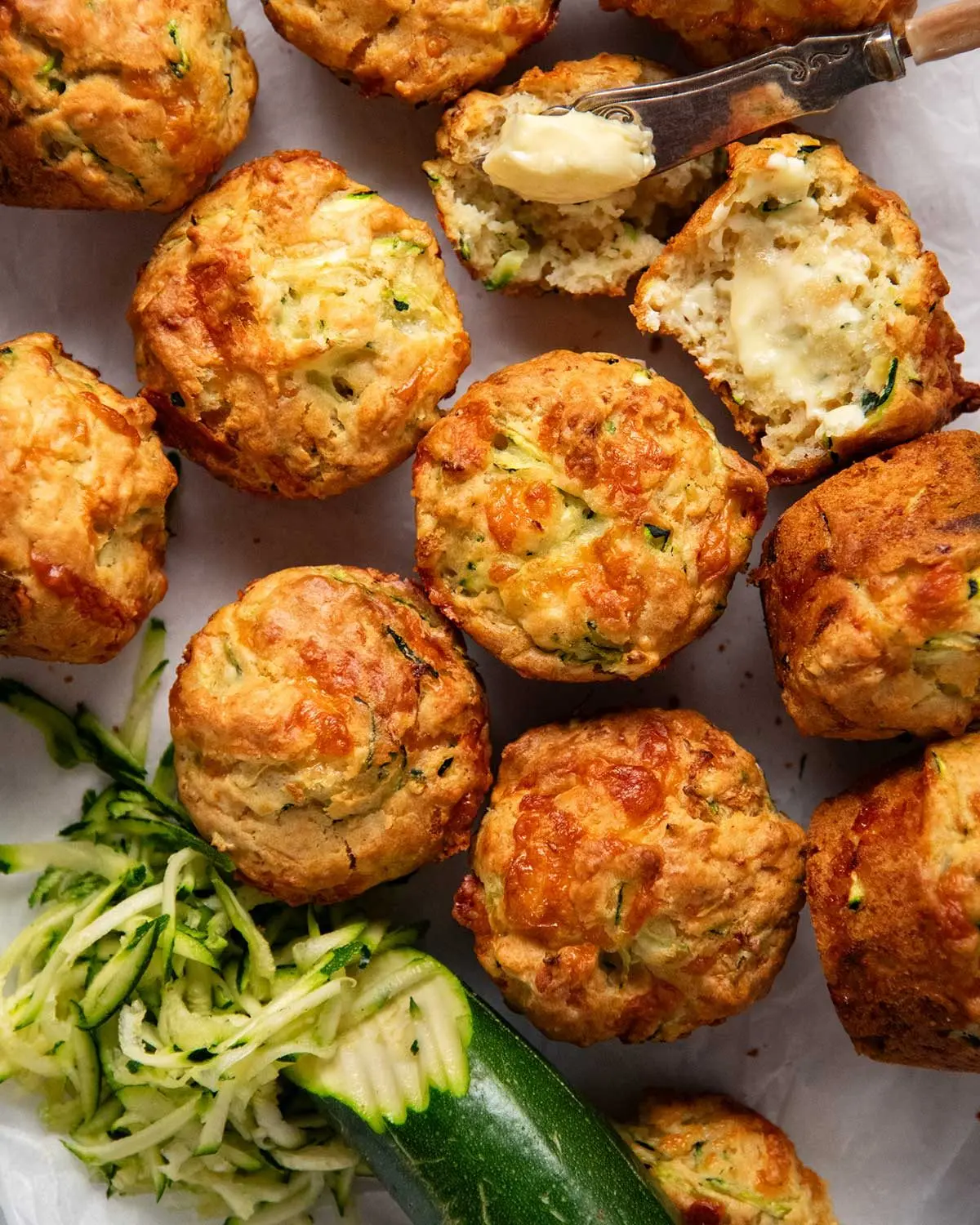 Cheesy Zucchini Muffins Offer Savory Alternative to Sweet Baking Trends