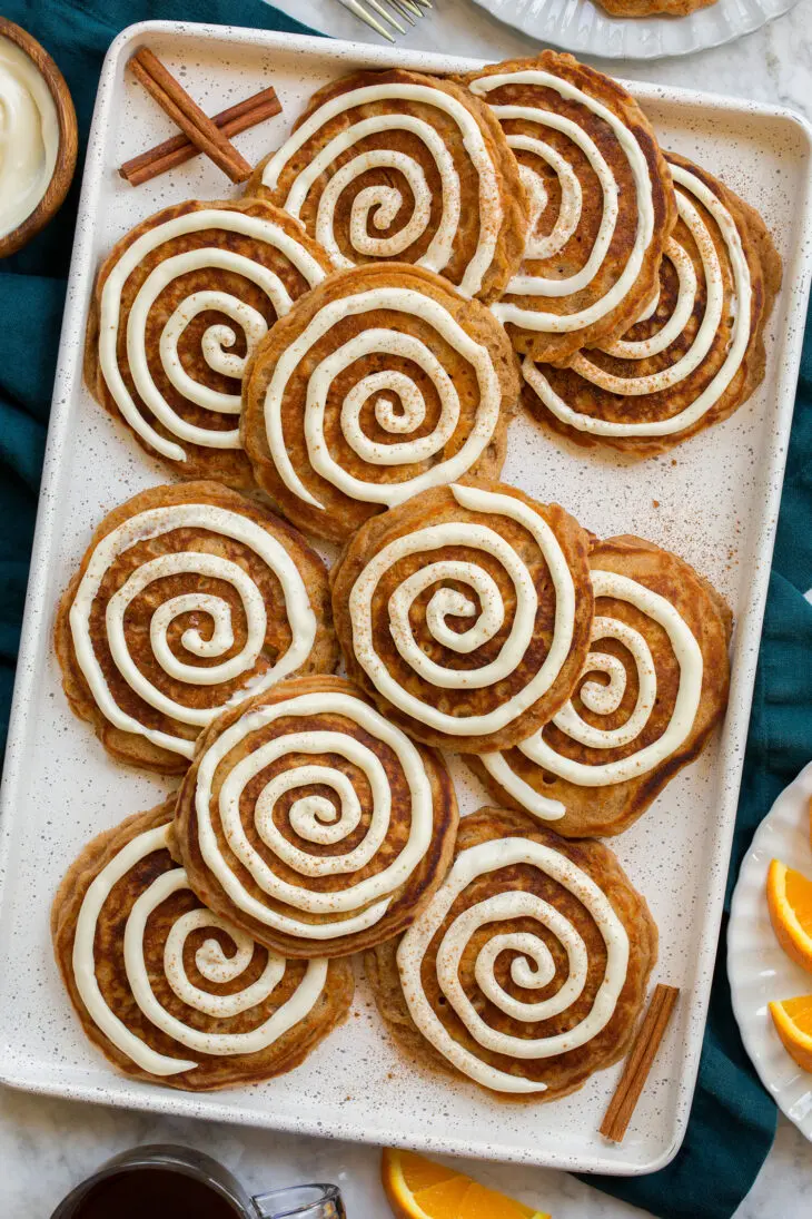 Cinnamon Roll Pancakes Take Breakfast by Storm