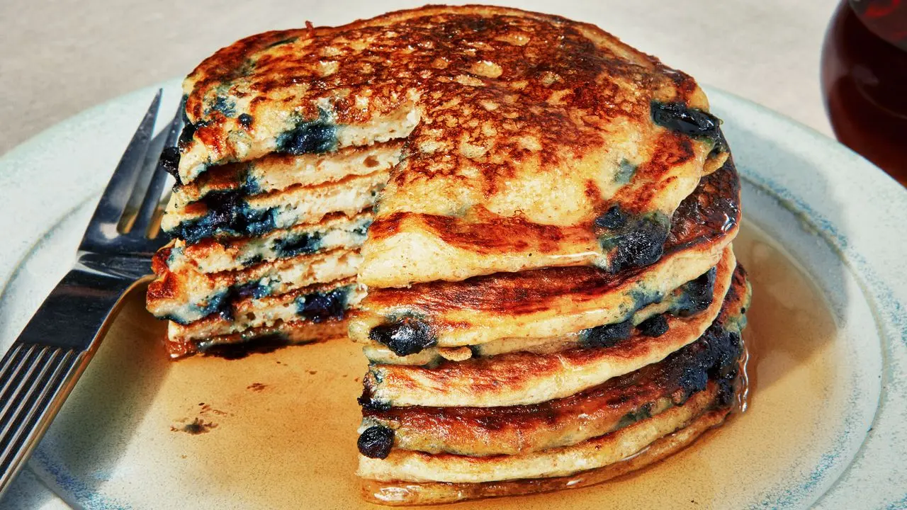 Tofu Powers High-Protein Blueberry Pancakes Without Powder