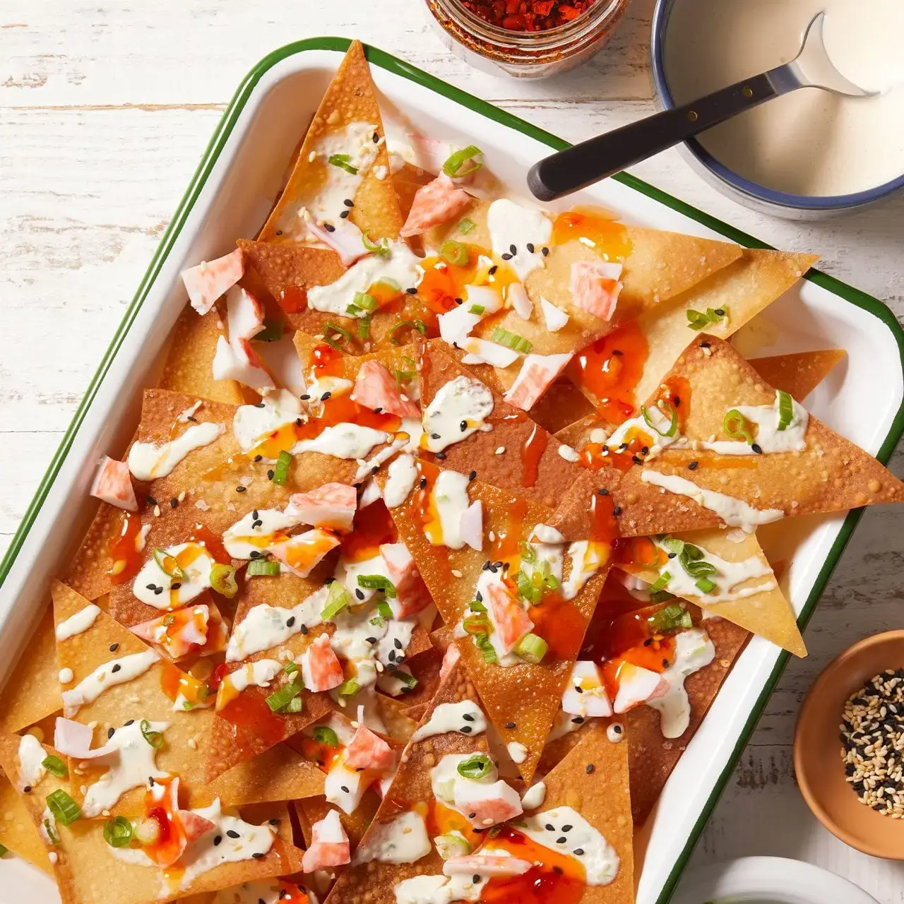 Crab Rangoon Nachos Bring Asian-Inspired Flair to Game Day Snacks