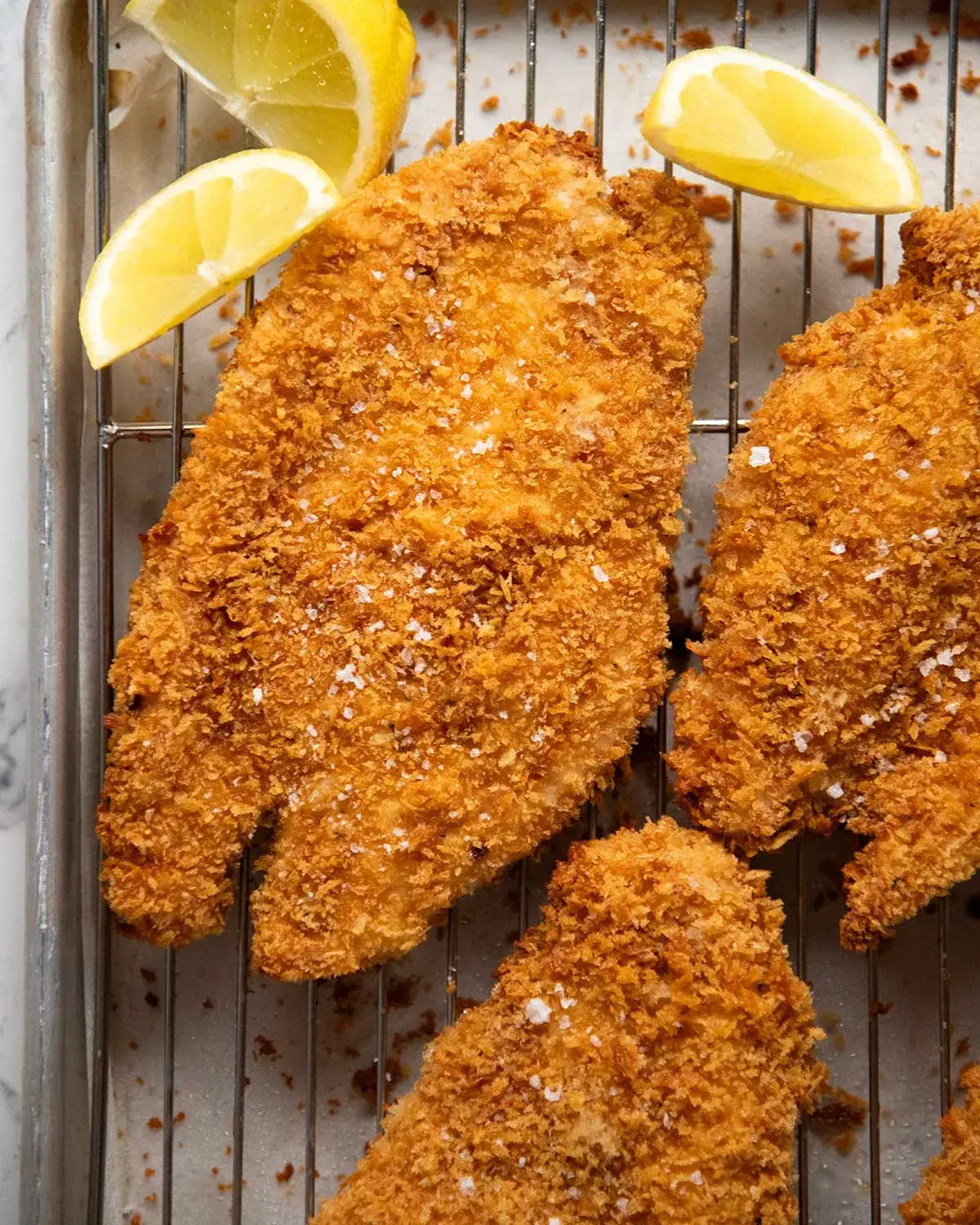 Crispy Oven-Baked Chicken Schnitzel Cuts Calories