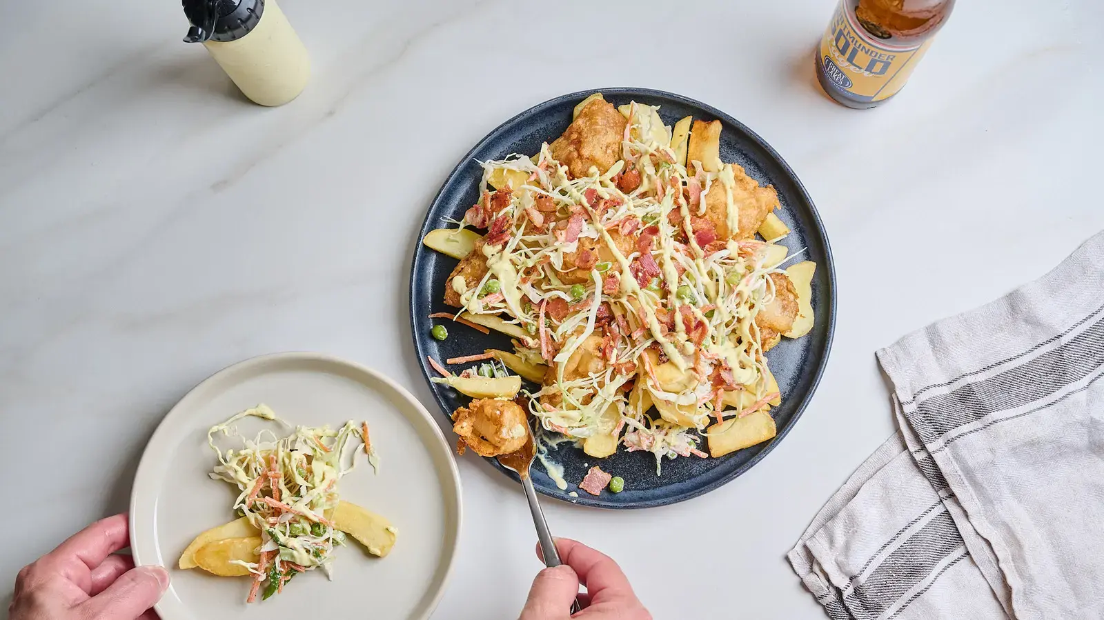 Fish and Chips-Style Loaded Fries Recipe