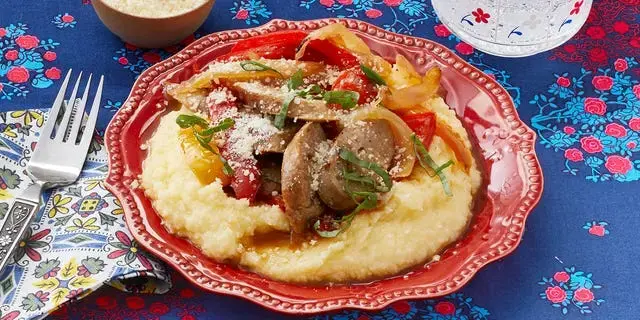 Italian Sausage and Peppers with Creamy Polenta Serves Up Comfort on Busy Weeknights