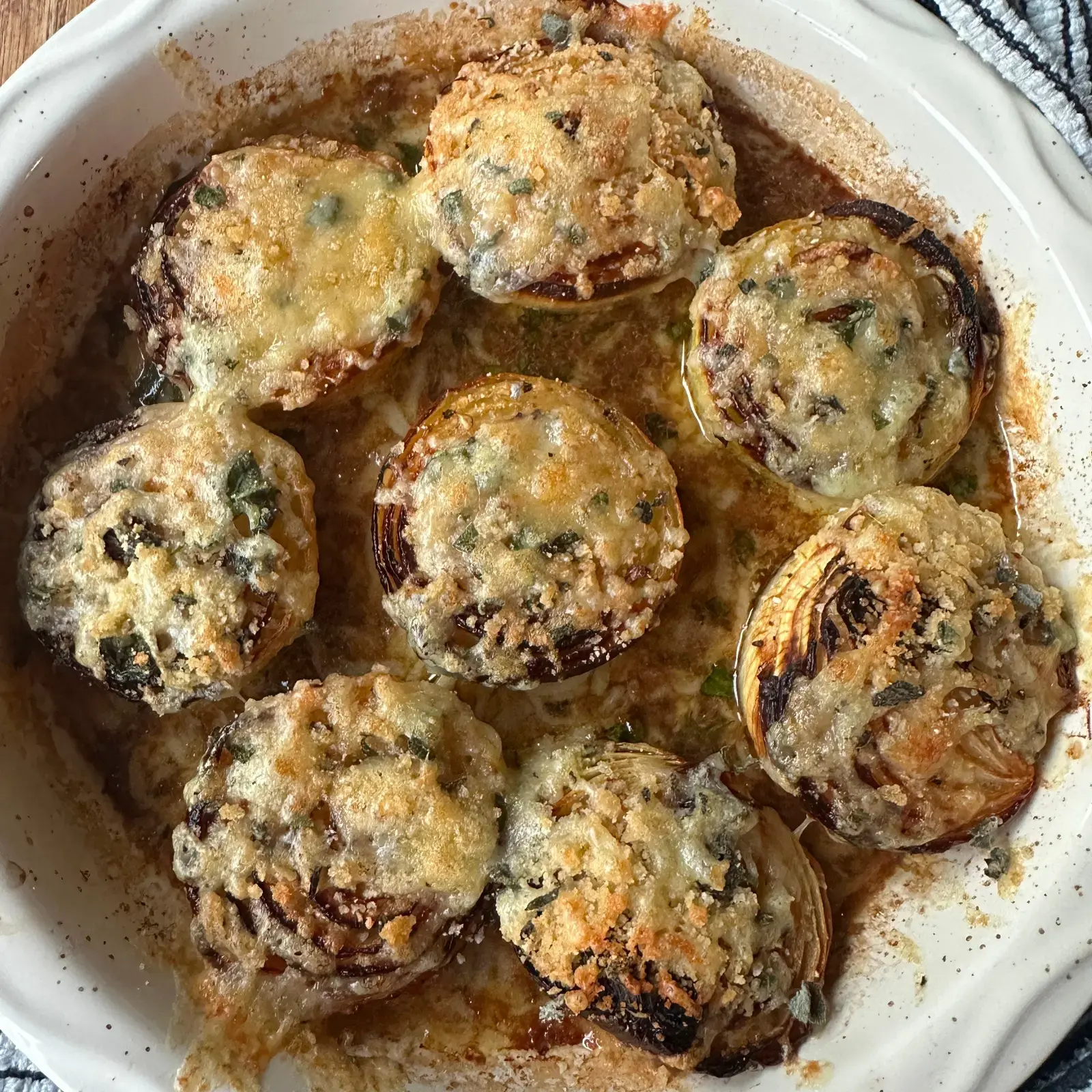 One-Pan Roasted Onions With Crispy Cheese and Sage