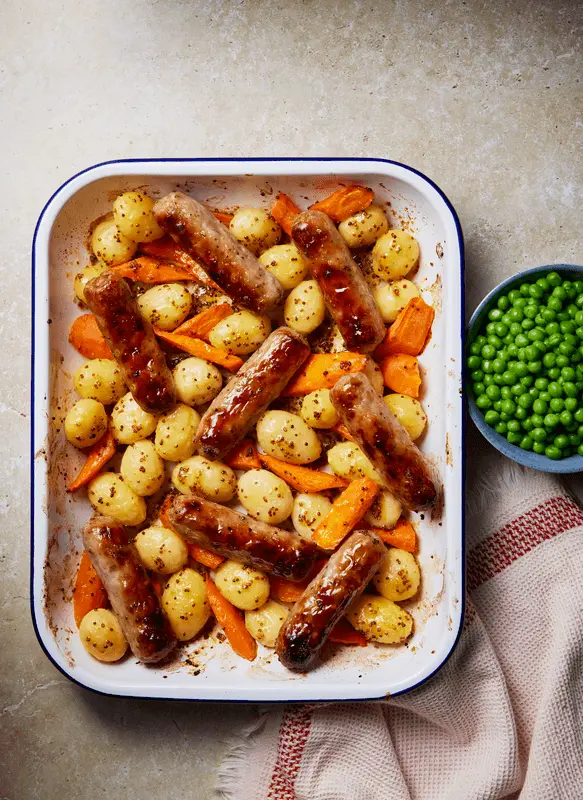 One-Pan Sausage Traybake Simplifies Weeknight Dinners