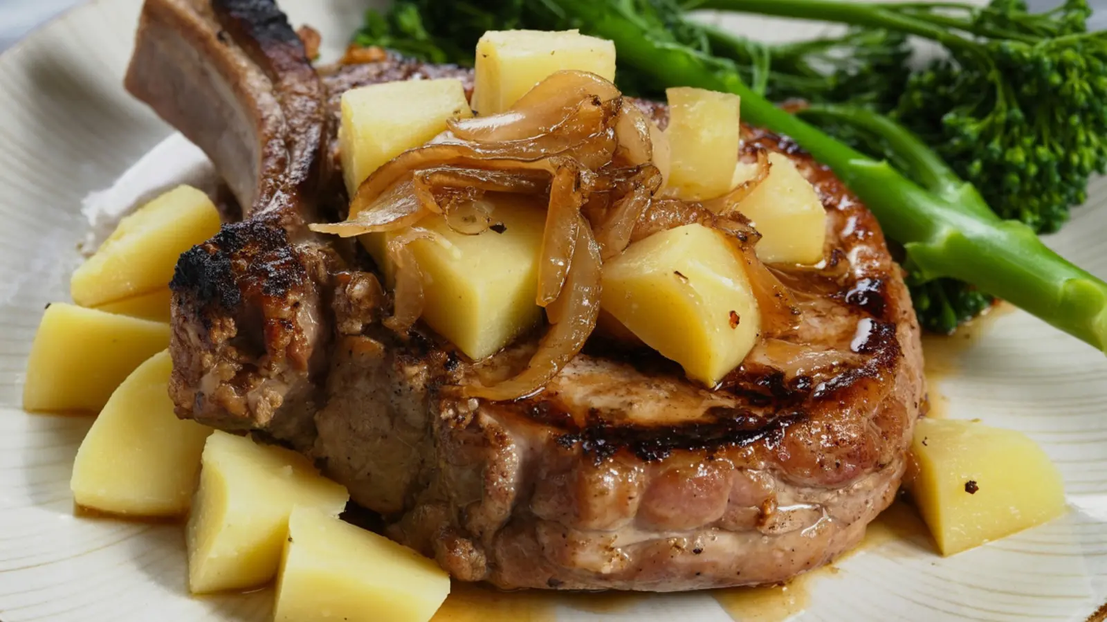 Pork Chops Get a Summer Fruit Upgrade Before Apples Take Over