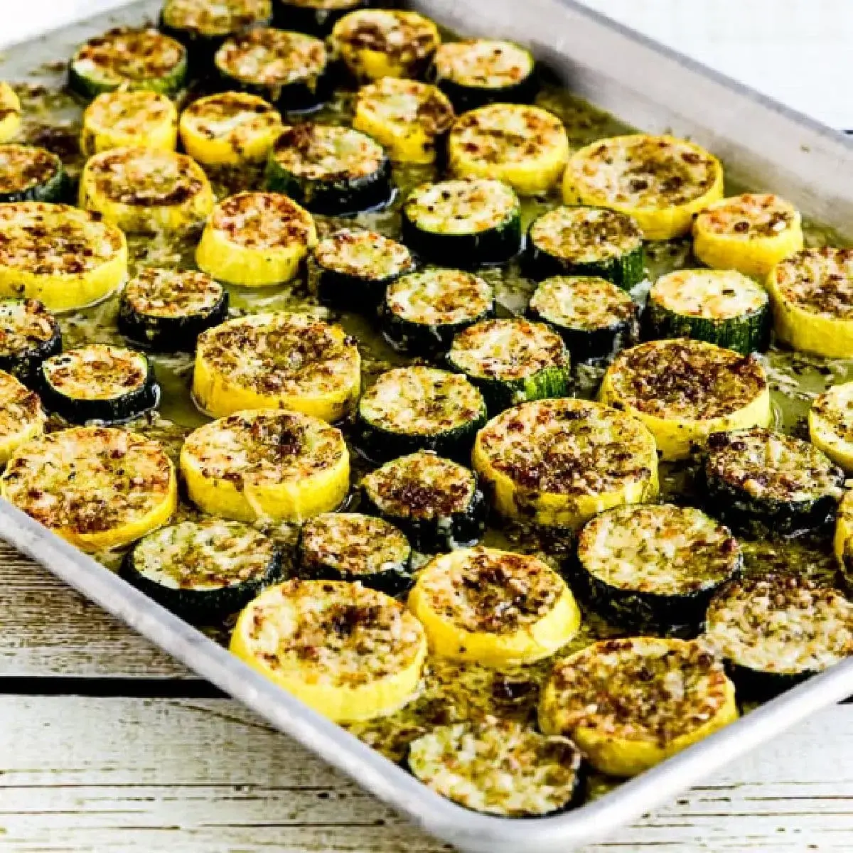 Roasted Summer Squash Reimagined with Pesto and Parmesan Glaze