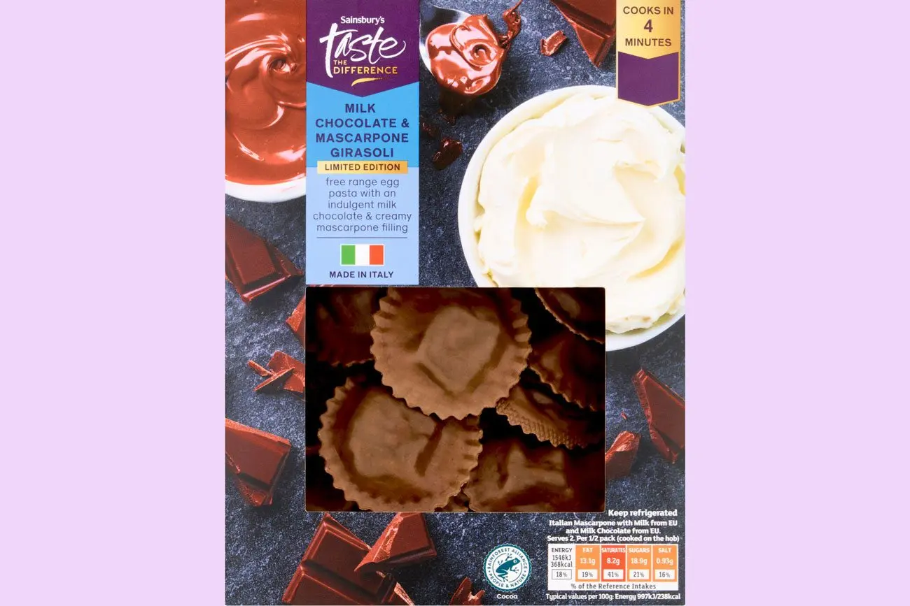 Sainsbury’s Chocolate Pasta Sparks Mixed Reactions Among Shoppers