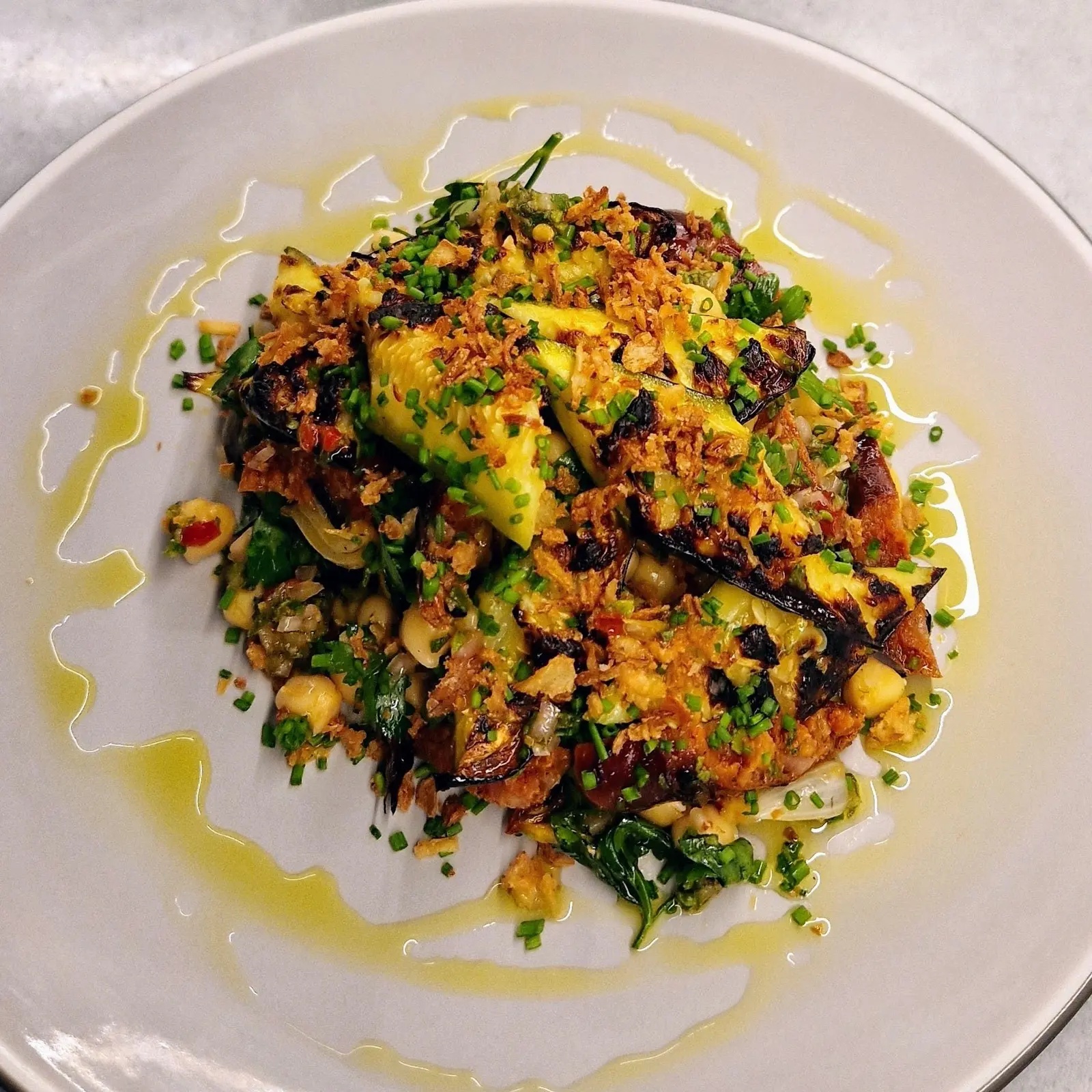 Courgette Salad with Calabrian Chilli Dressing: A Spanish-Inspired Barbecue Favorite