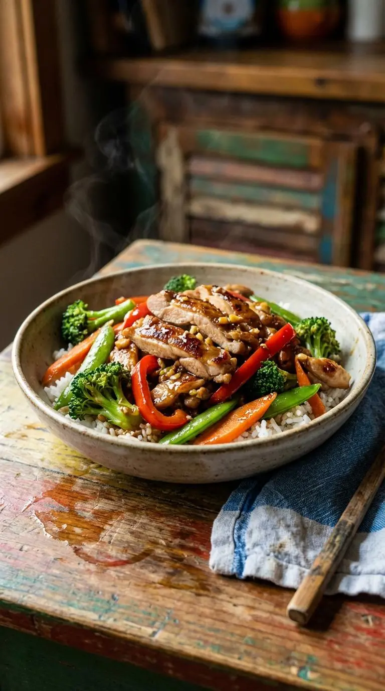Chicken Thigh Stir-Fry with Vegetables