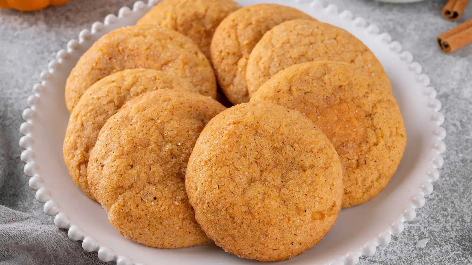 Two-Ingredient Fall Cookies Made With Cake Mix And Canned Pumpkin
