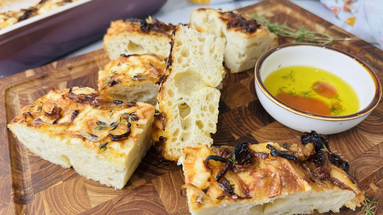 Caramelized Onion Focaccia Elevates Classic Flatbread