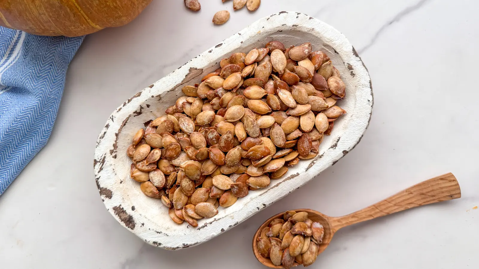 Crispy Salt and Vinegar Roasted Pumpkin Seeds