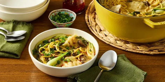 Easy 25-Minute Dumpling Noodle Soup