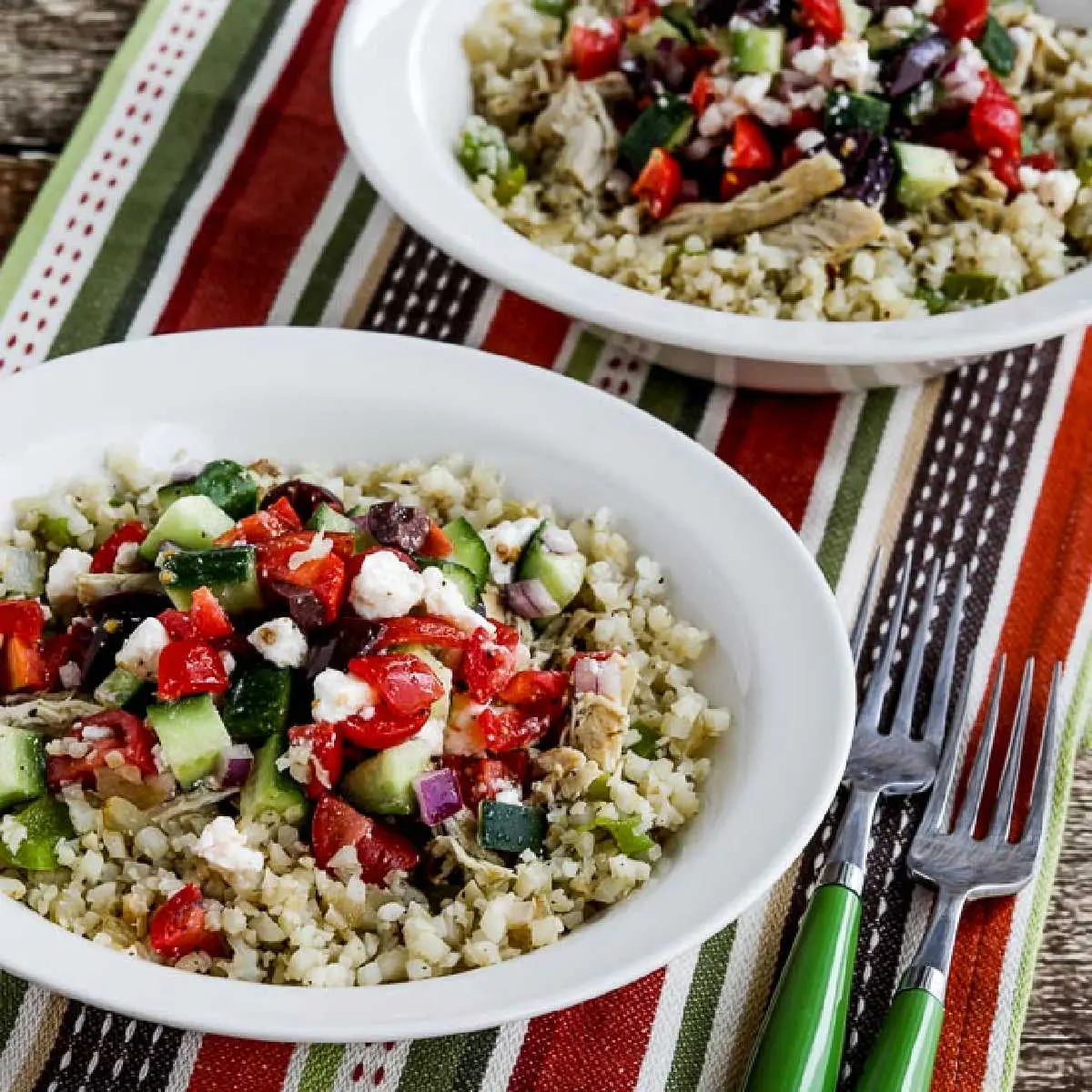 Flavorful Slow-Cooked Greek Chicken Bowls