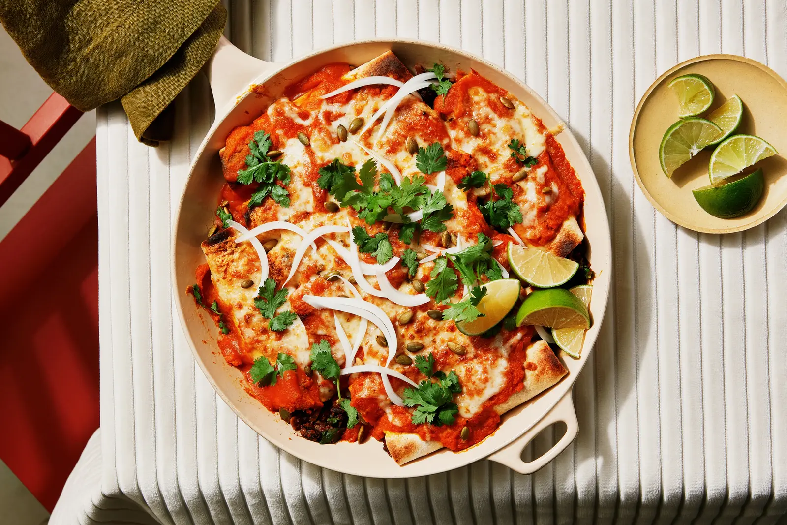 Pumpkin and Black Bean Enchiladas Offer a Hearty Weeknight Twist