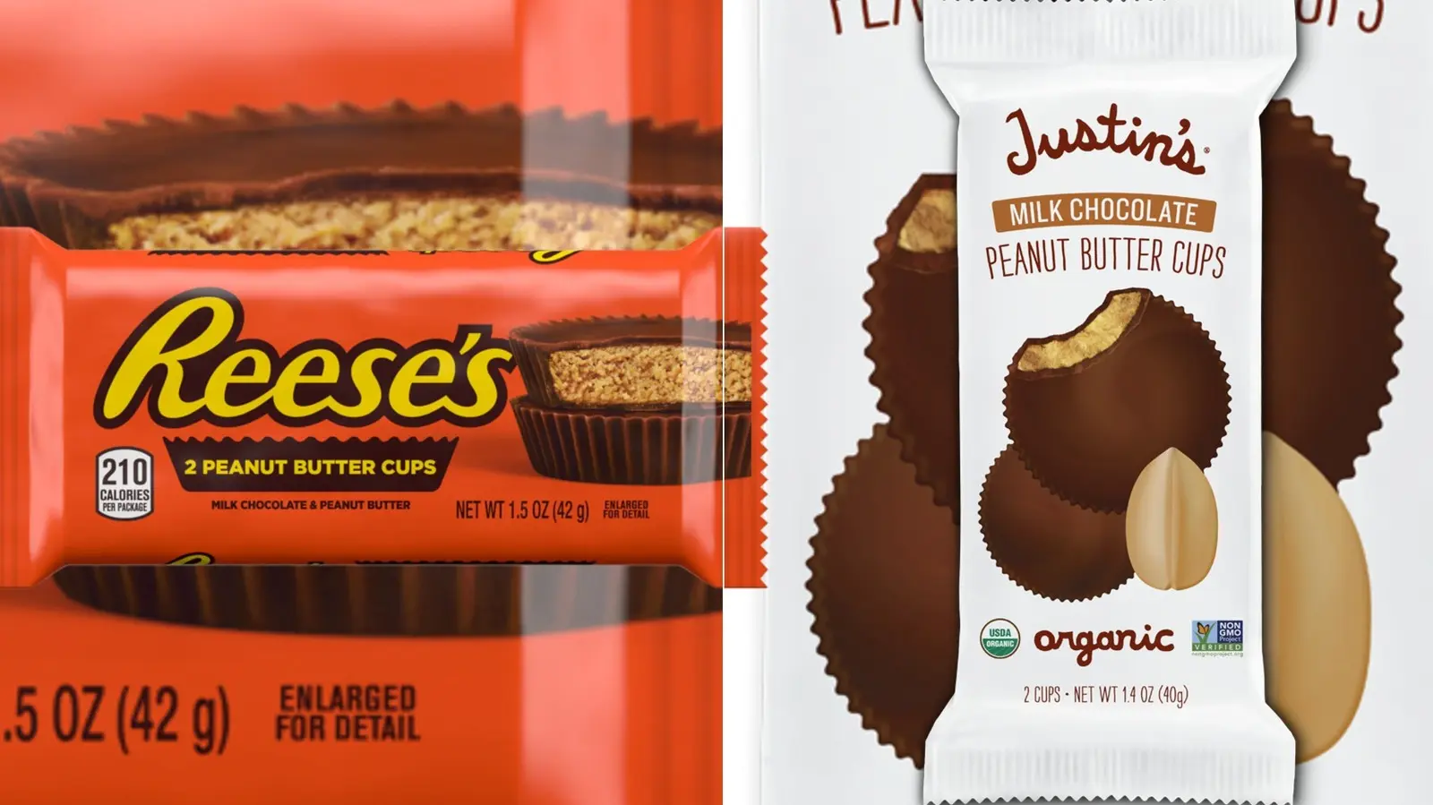 Reese’s vs Justin’s: Which Milk Chocolate Peanut Butter Cups Are Healthier?