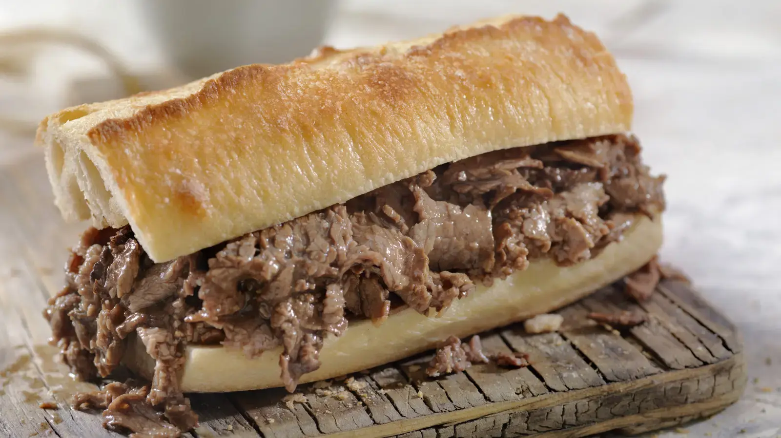 Roast Beef Sandwiches Get 10X More Flavorful When You Cook The Meat In This Rich Canned Soup