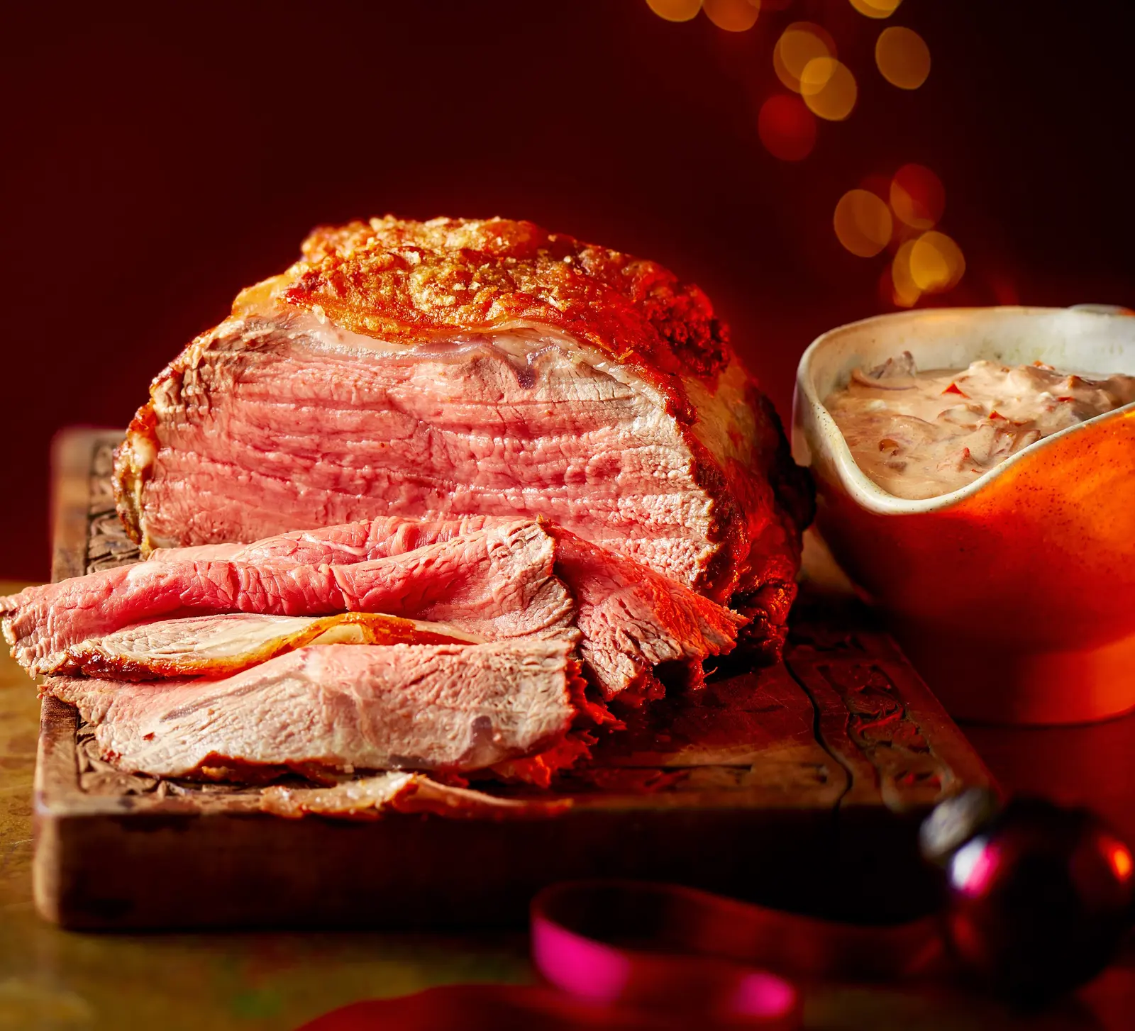 Roast Sirloin with Diane Pan Sauce