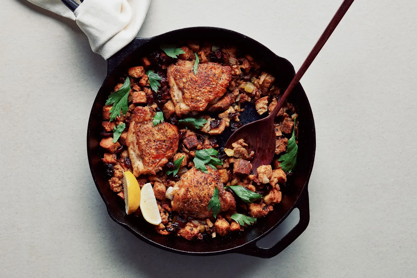 Smoky Chicken and Stuffing Skillet: A Thanksgiving Twist for Weeknights