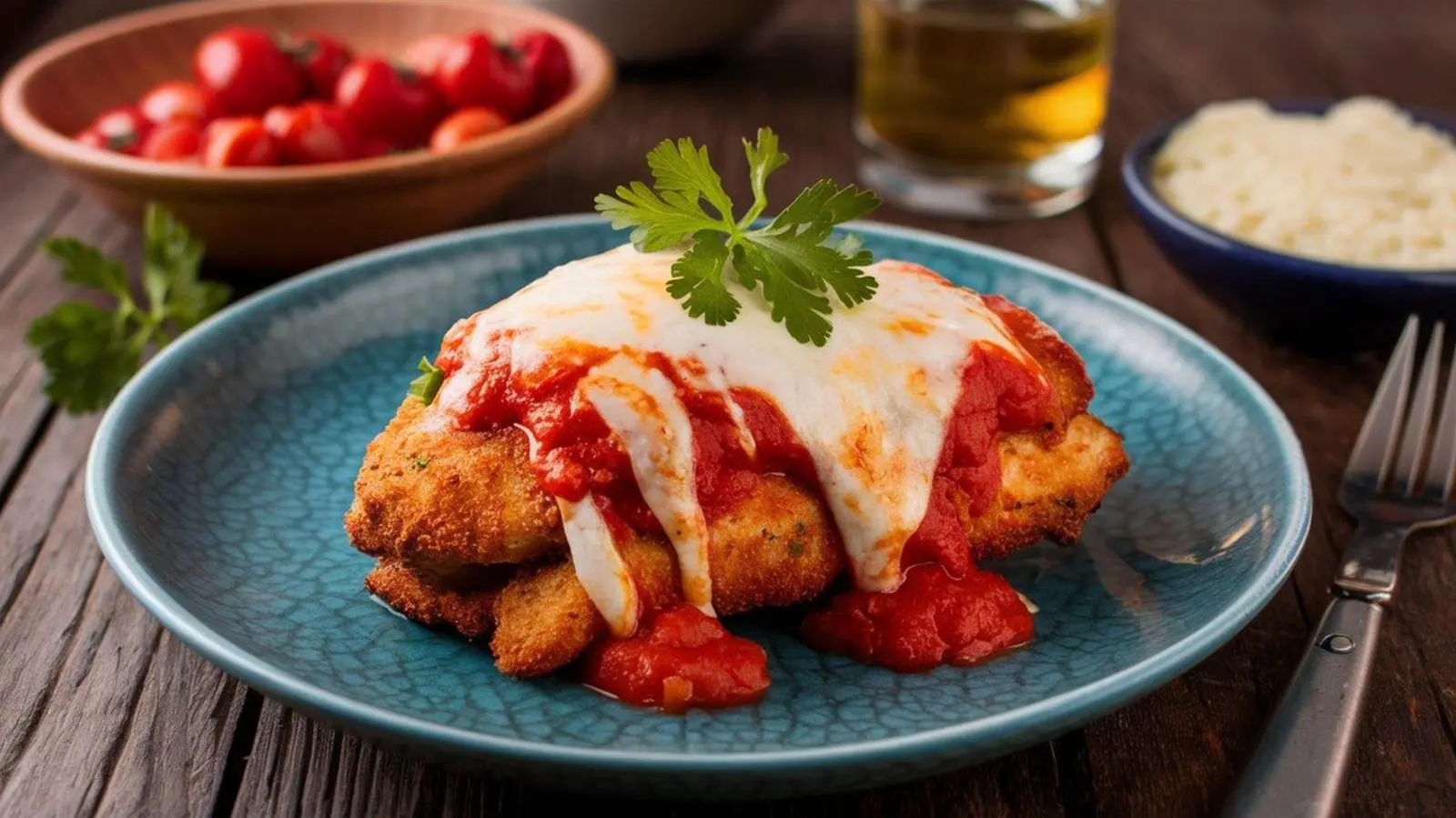 Southern Twist on Chicken Parmesan: Fried Green Tomatoes Take Center Stage